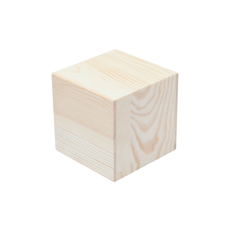 wood cube 5/5/5 cm(1.97/1.97/1.97in)