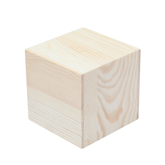 Orignal color Wood cube 10/10/10 cm(3.94/3.94/3.94in)