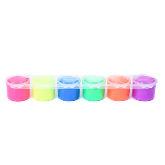 Acrylic paint Neon color strips with 6 pots 18ml