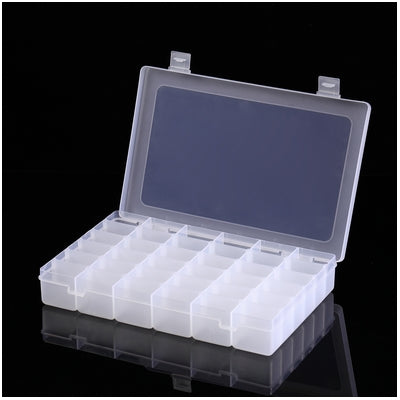 Plastic box for beads 36 cells 27.5/17.5/4.3 cm(10.83/6.89/1.69in)