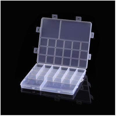 Plastic box for beads 18+2 cells 16.9/19/1.8 cm(6.65/7.48/0.71in)