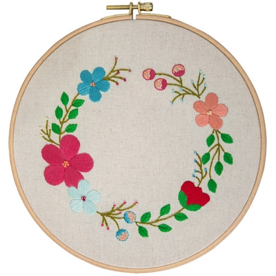 European embroidery: Man Ting Fang Fei sizs 20.32cm(8in)