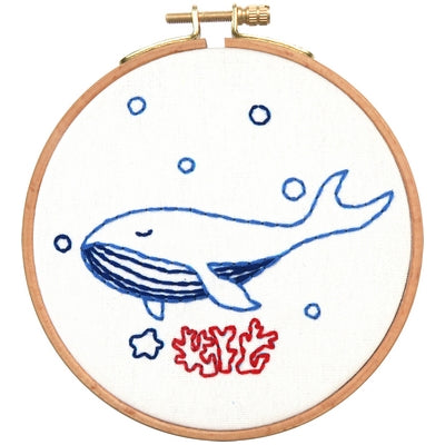 European embroidery: whale sizs 12.7cm(5in）