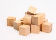 Natural wood cube 2/2/2 cm(0.79/0.79/0.79in) 36pcs
